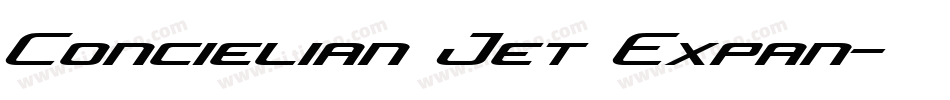 Concielian Jet Expan字体转换
